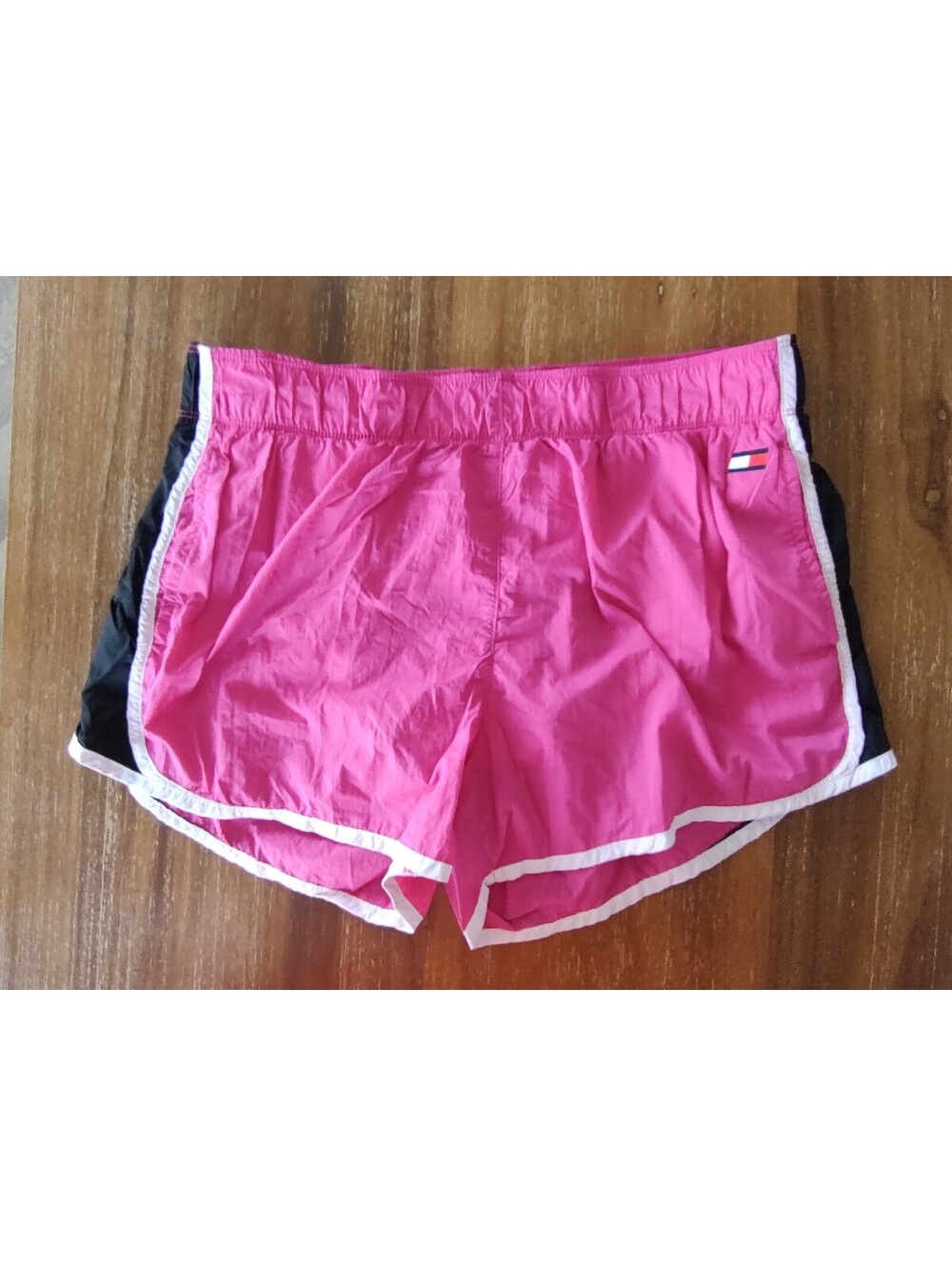 Tommy Hilfiger Sport Pink & Black Running Shorts w Inner Liner & pocket Size L
